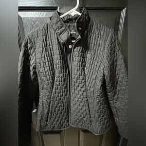 Jones New York Quilted Black Jacket